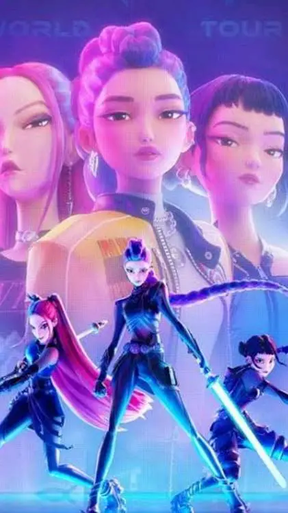ai character: k-pop demon hunter background
