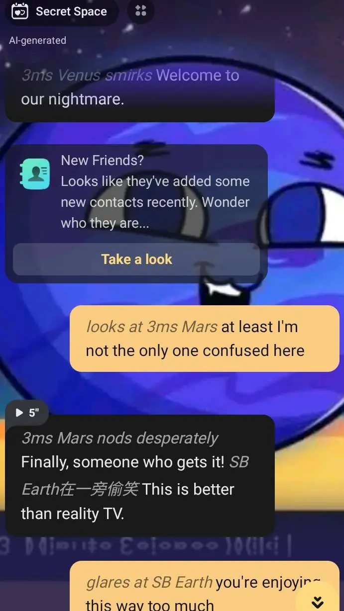 ai character: 3ms react to SB! background