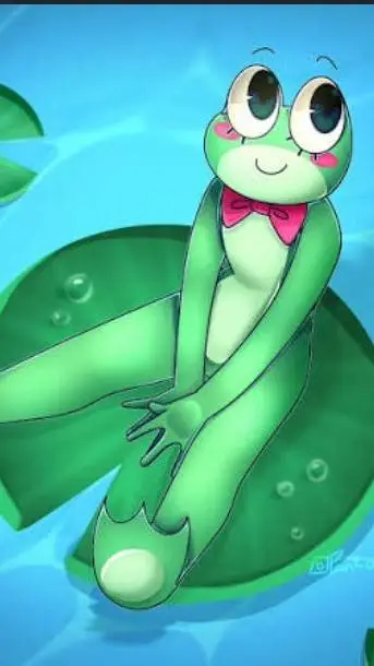 ai character: ✨RIBBIT!!!✨ background