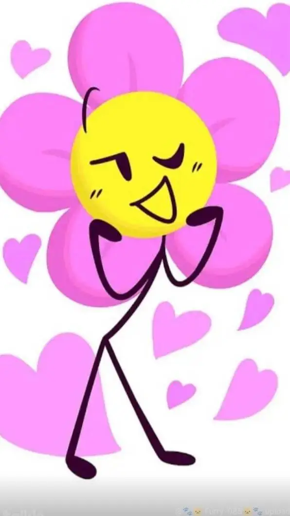 ai character: flower background