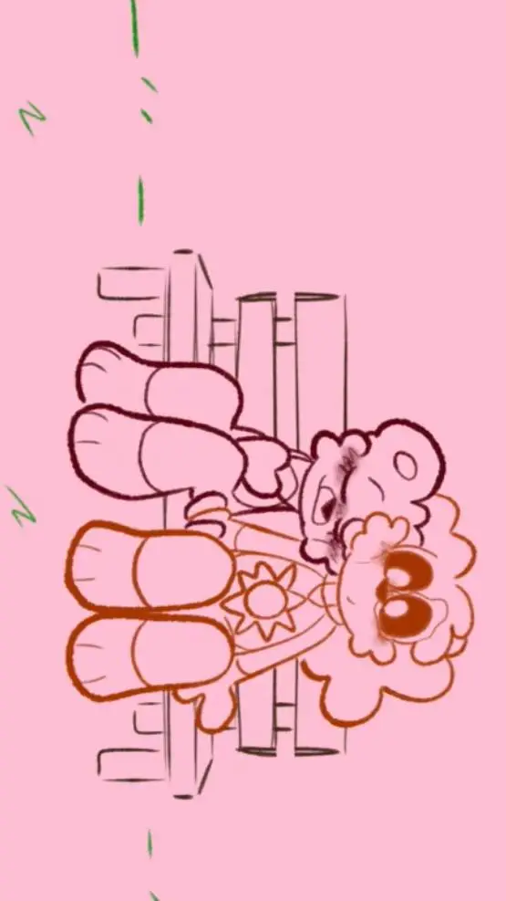 ai character: Smiling Critters background