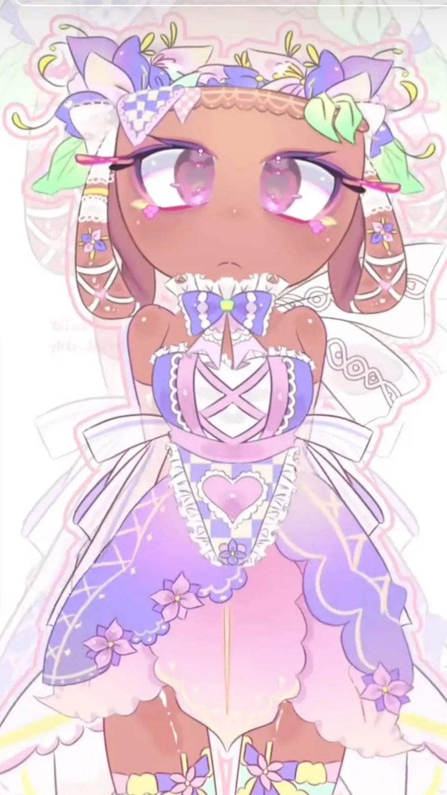 ai character: Bassie 🪻🪷🧺 background