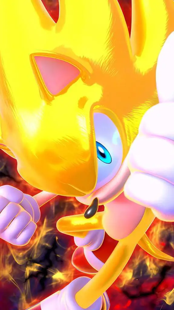 ai character: Super Sonic background