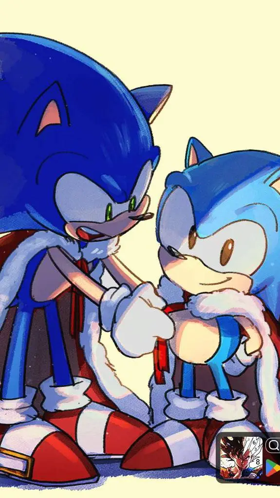 ai character: Sonic e filho  background