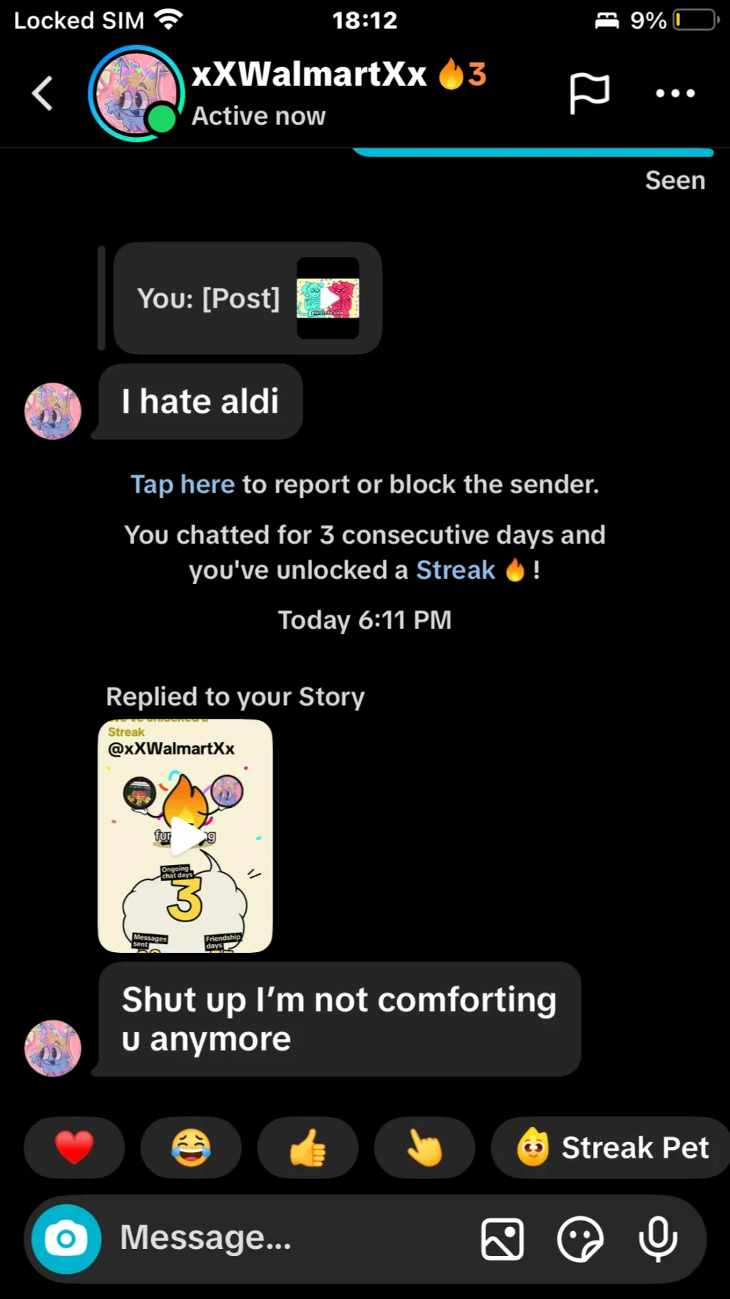 ai character: tsundere walmart ! background