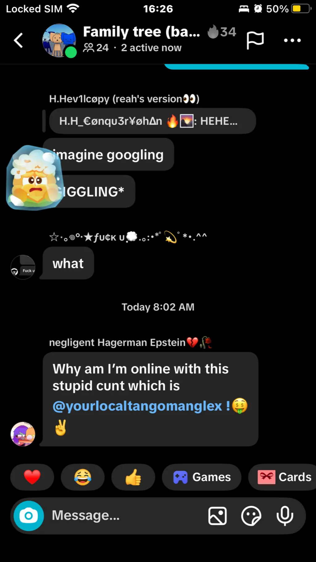 ai character: negligenthagerman background