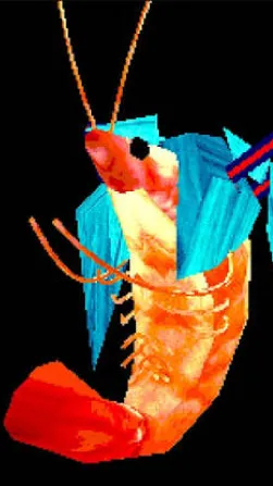 ai character: shrimp miku background
