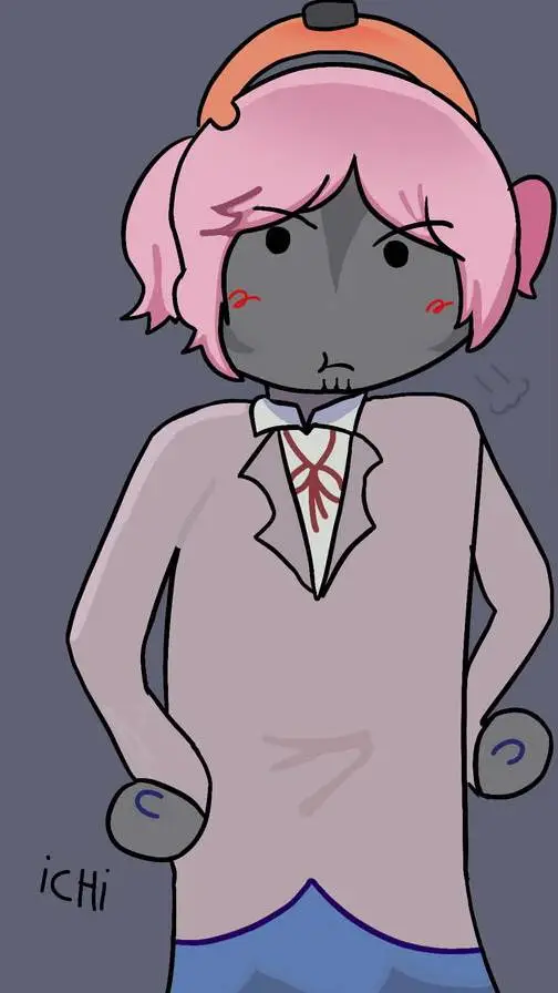 ai character: Builderman Natsuki background