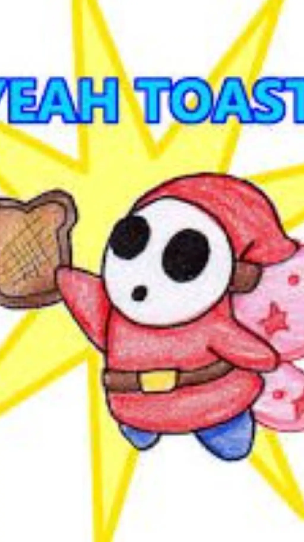 ai character: SHY Guy TOAST SMG4 background