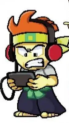 ai character: Dan the man mad background