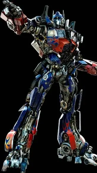 ai character: Optimus Prime (TF) background