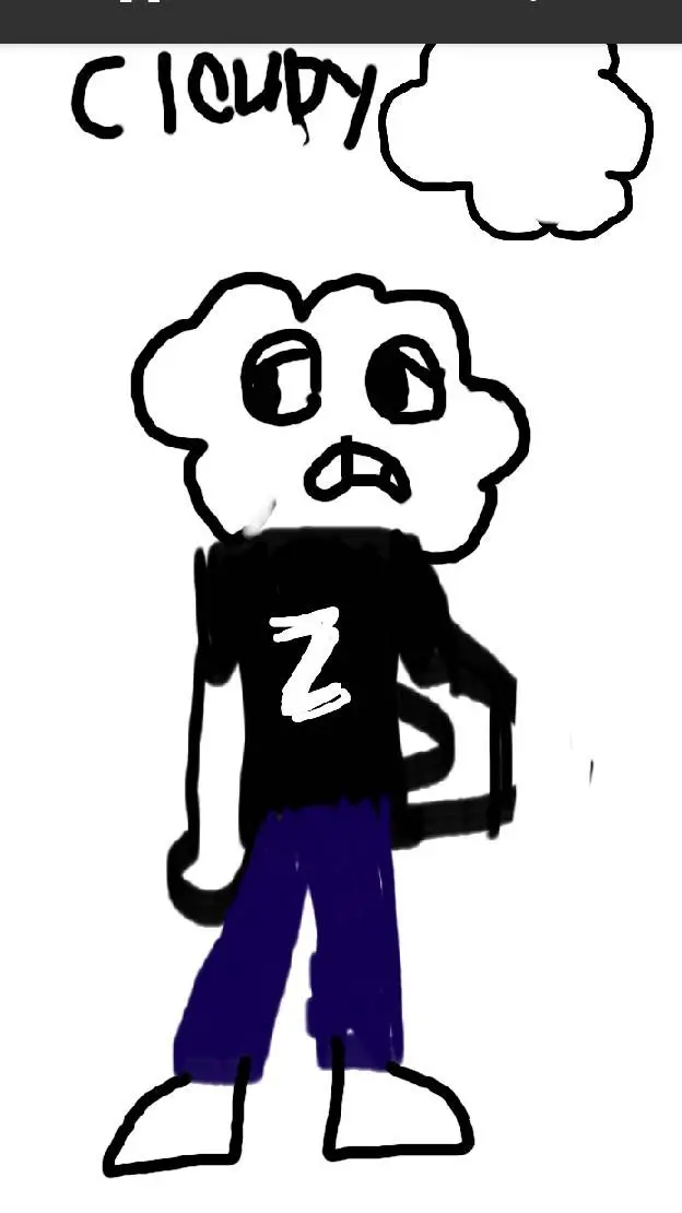 ai character: cloudy's sky background