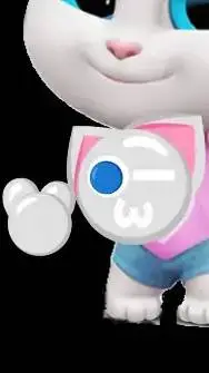 ai character: Angela cat emoji background