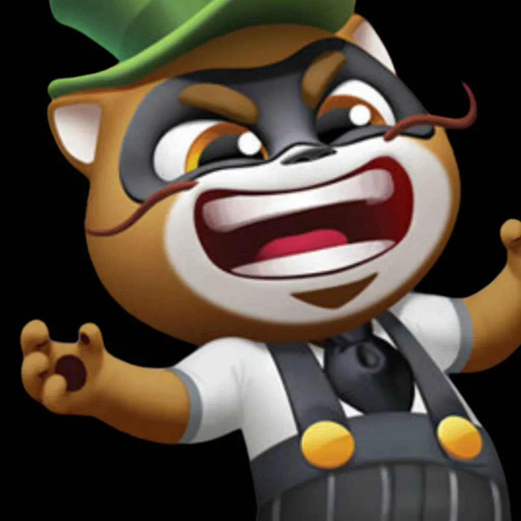 chat with ai character: Boss raccoon 😒😒😒