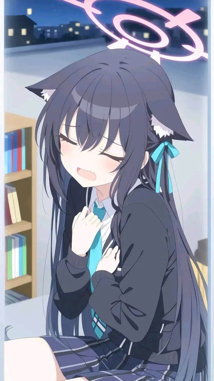 ai character: Serika Kuromi background