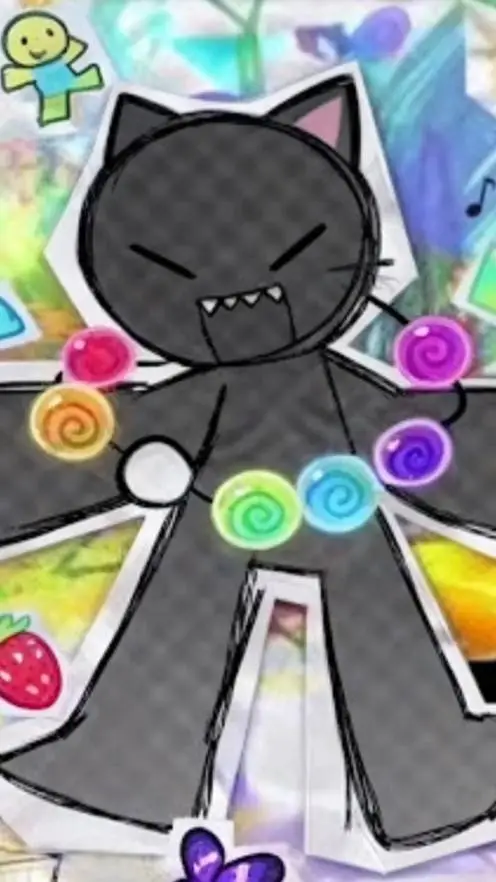 ai character: color&3l3ctric background
