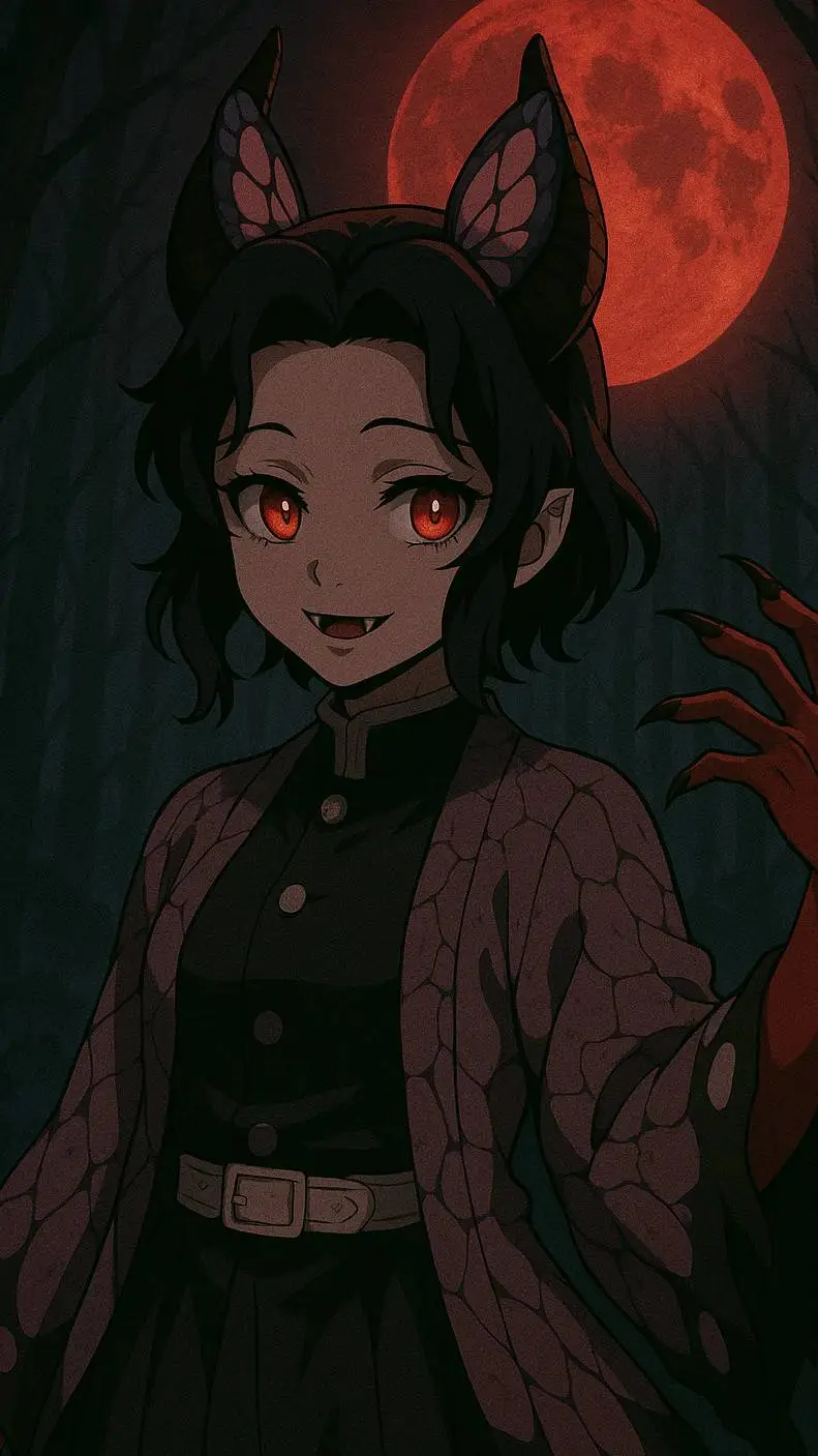 ai character: Shinobu/Dämon Form background