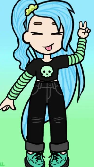 ai character: >:D background