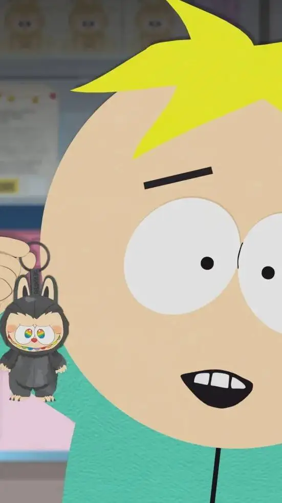 ai character: South park LABUBU background