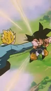 ai character: GT goku vs sons background