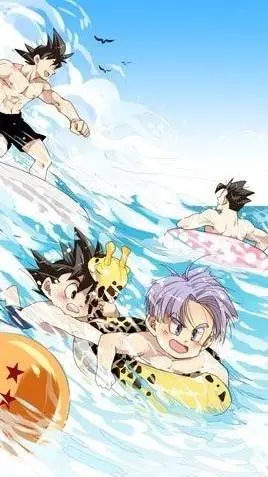 ai character: DBZ 🏖️ background