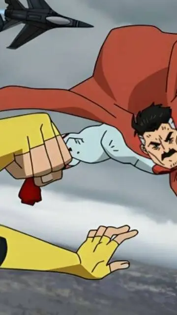 ai character: Omni man✊🏻🩸 background