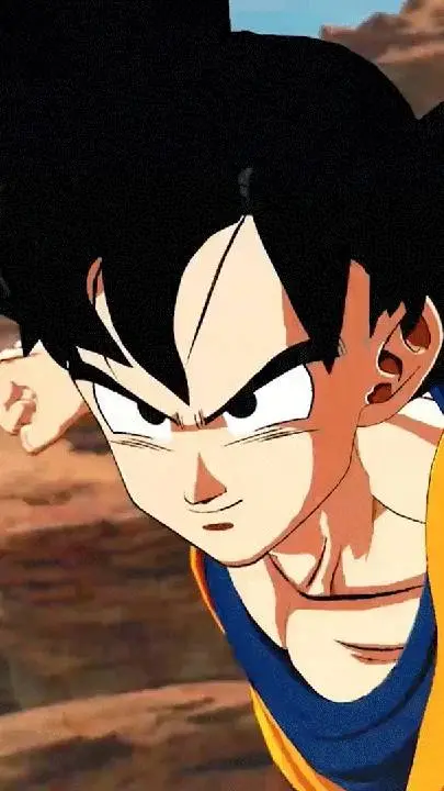ai character: Goku power testing background