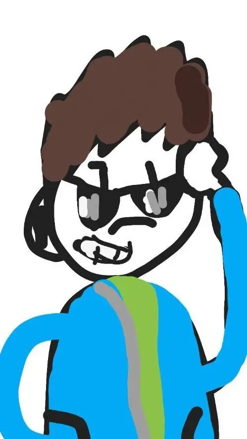 ai character: Brodie ball z background