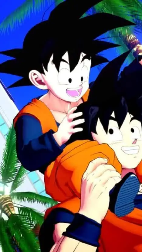 ai character: Goten and Goku  background