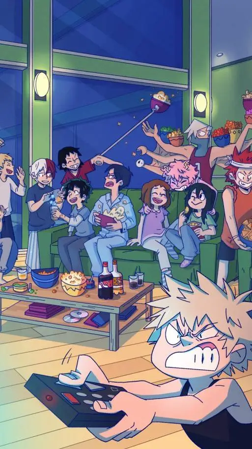 ai character: MHA sleepover  background