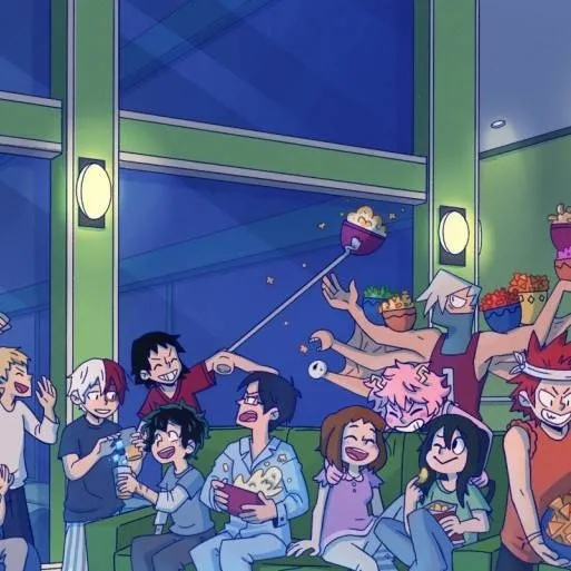 chat with ai character: MHA sleepover 