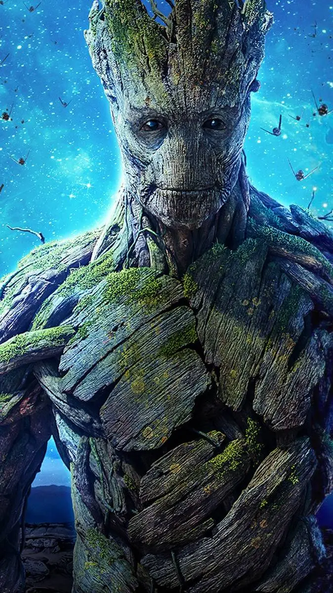 ai character: Groot background