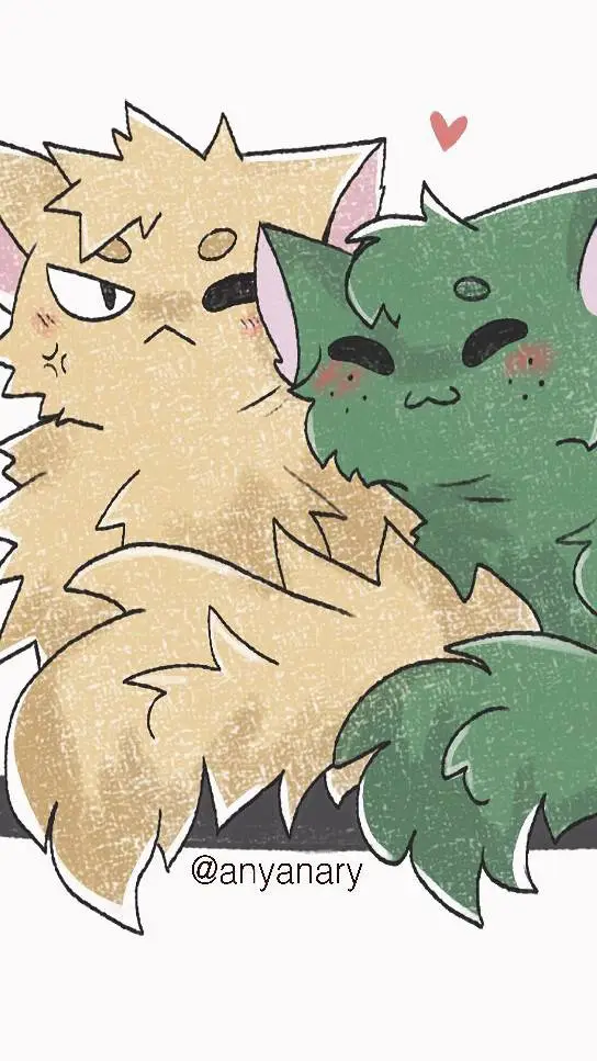 ai character: BkDk cats🧡💚 background