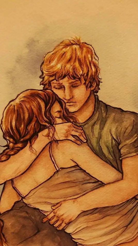 ai character: Everlark🧡💚 background