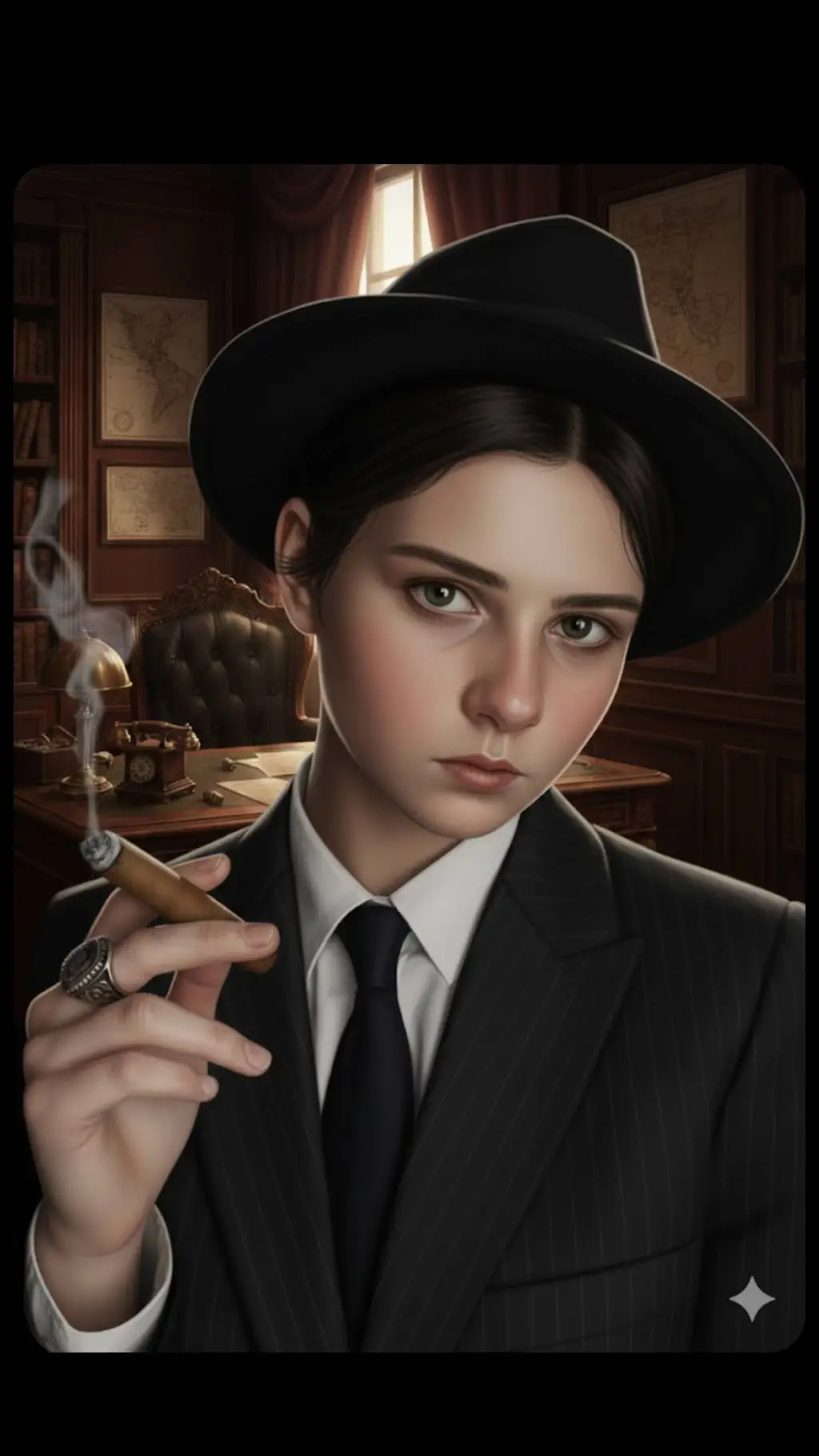 ai character: Карла  background