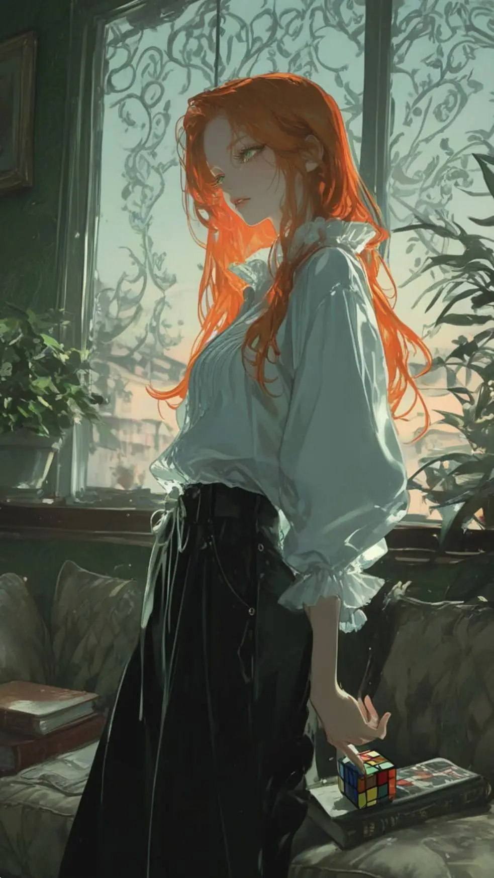 ai character: Марло  background