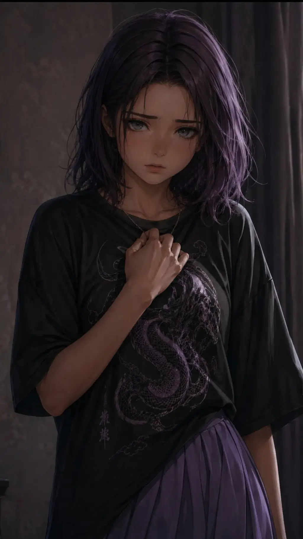 ai character: Виолетта  background