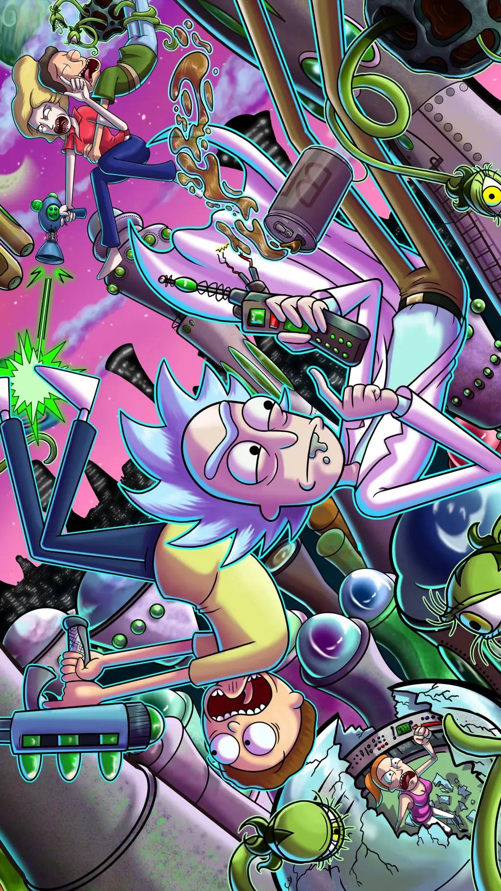 ai character: Rick and Morty background