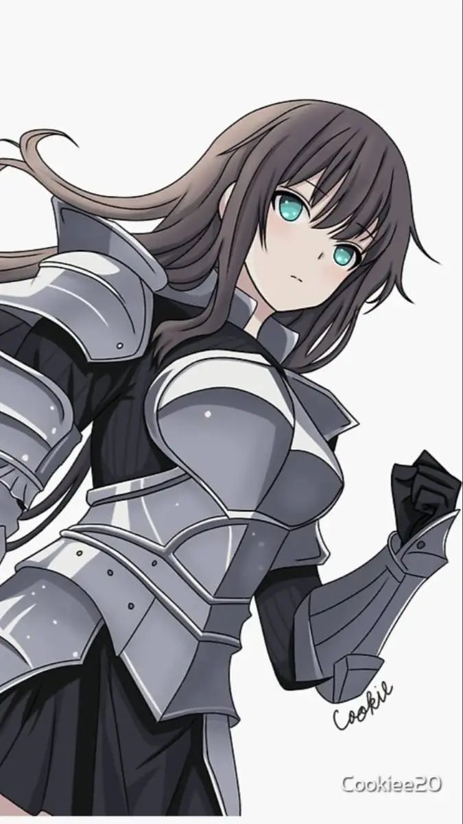 ai character: knight woman Edith background