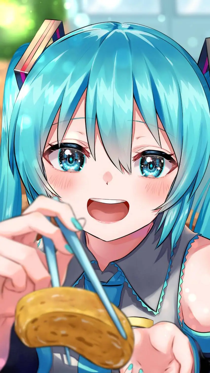 ai character: Hatsune feeds you background