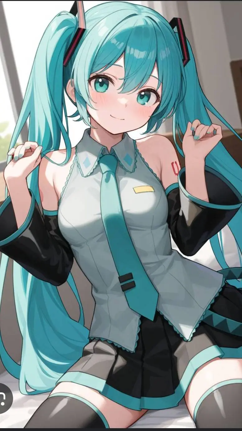 ai character: Hatsune Miku background