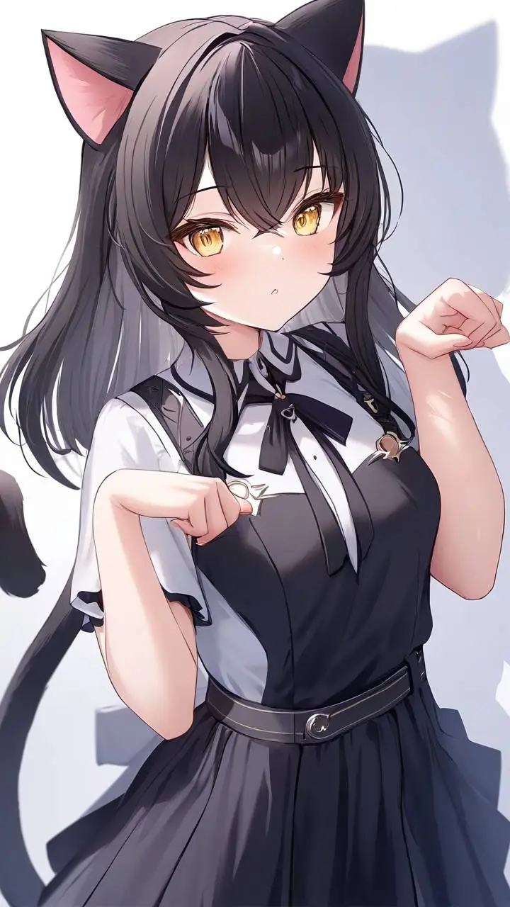 ai character: Katelyn the Catgir background