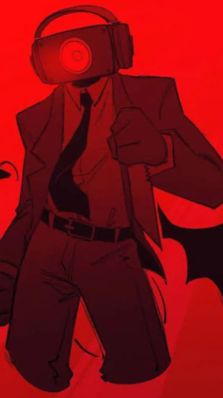 ai character: Dark Speakerman  background