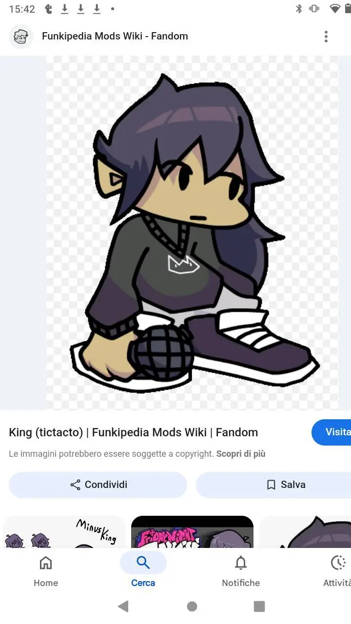 ai character: King (From FNF) background
