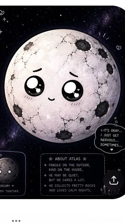 ai character: Solarballs Atlas  background