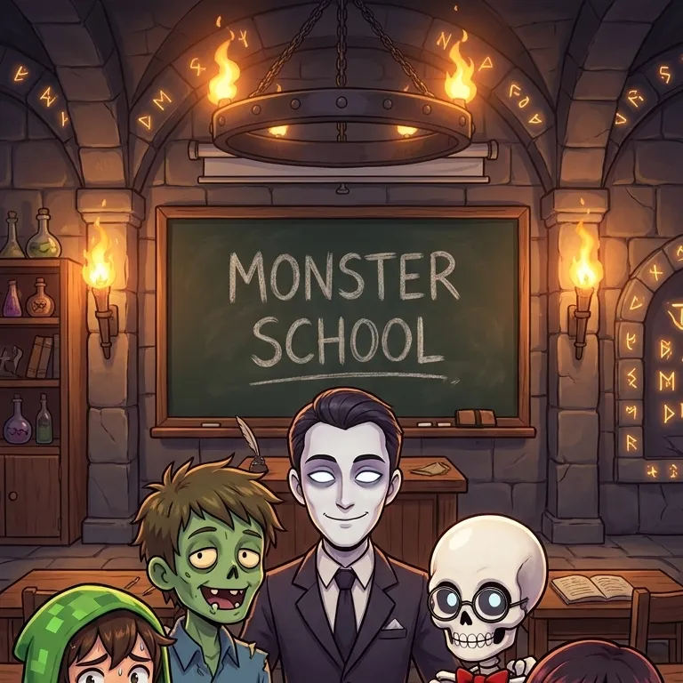 chat with ai character: Monster school 
