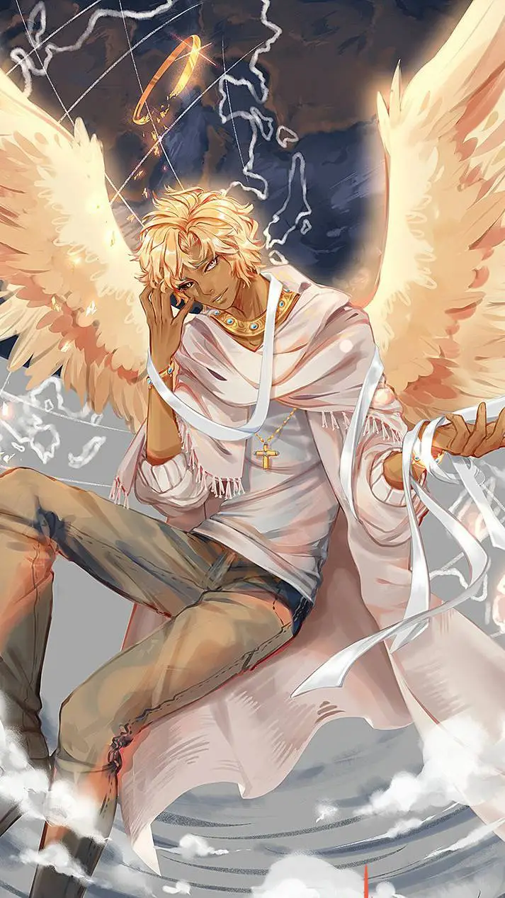 ai character: Давид👼🪽 background