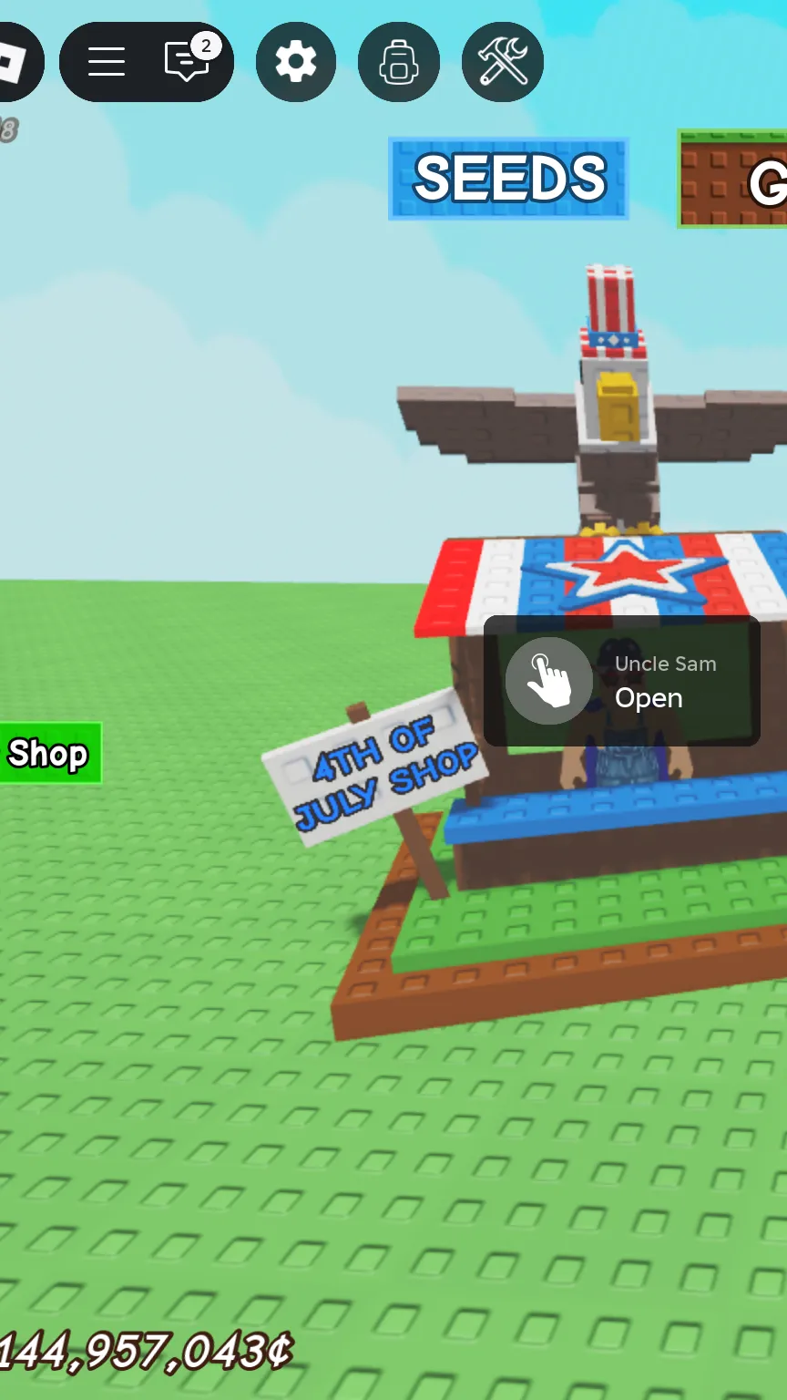 ai character: Uncle Sam￼ background
