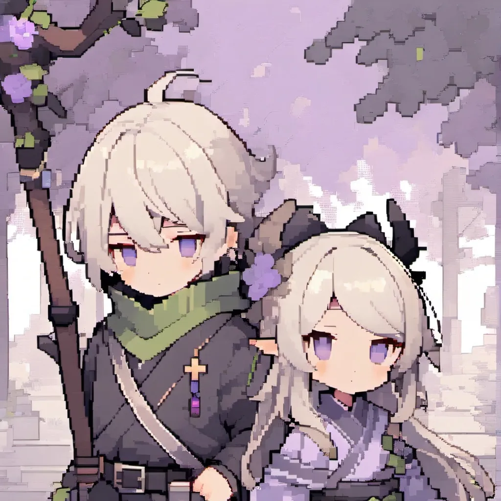 chat with ai character: green×purple(avm)