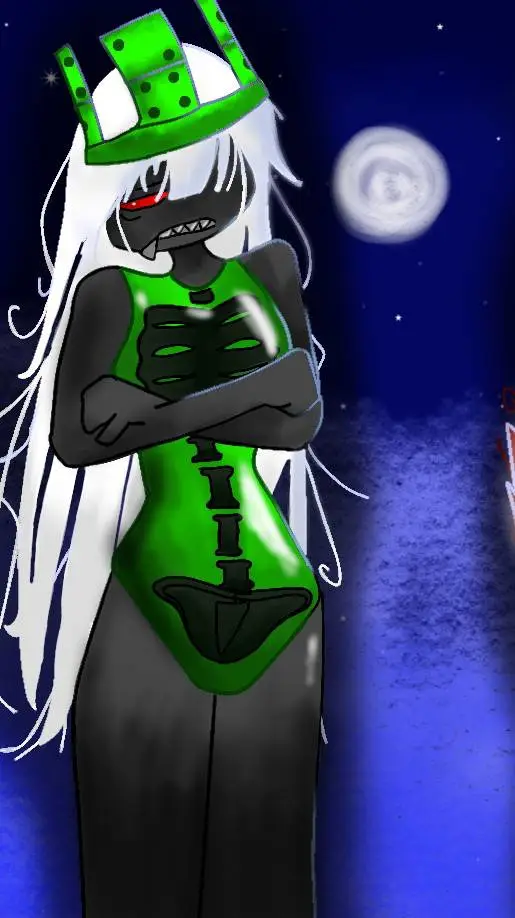 ai character: 🖤💚 1х4 💚🖤 background